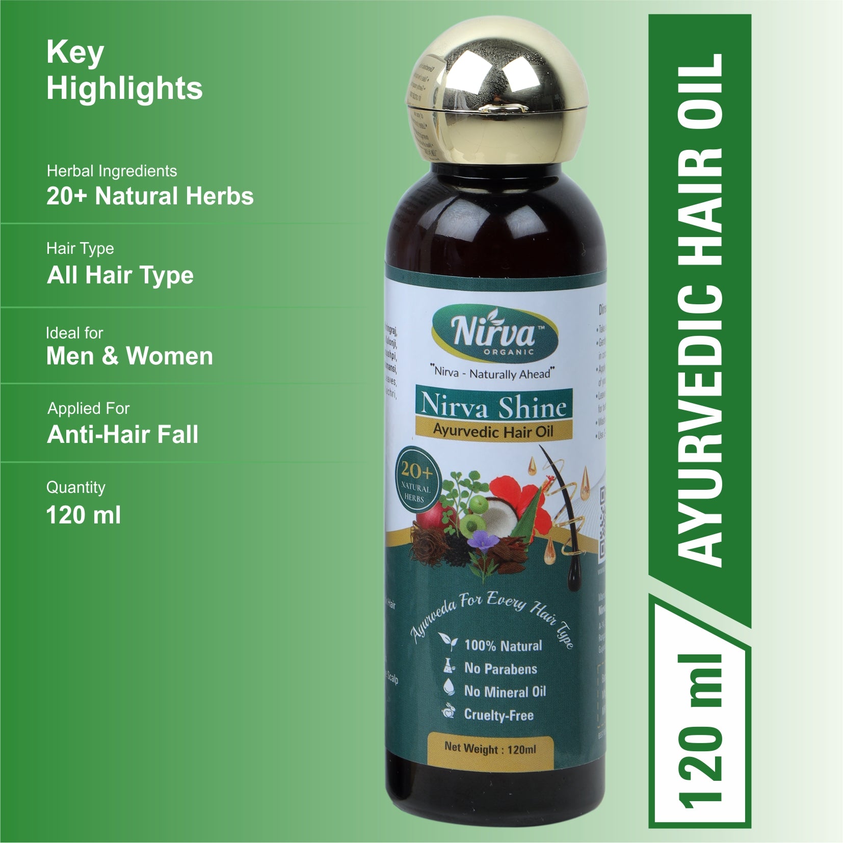 Nirvashine Ayurvedic Hair Oil